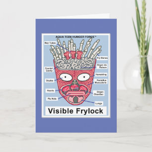 Carte Poster de l'Aqua Ado Hunger Force Visible Frylock