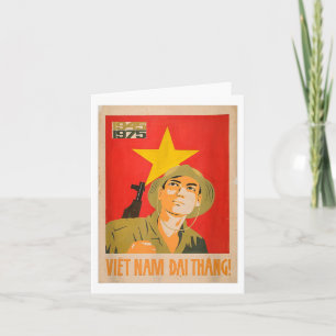 Carte Poster de propagande vietcone - Vietnam War Commun