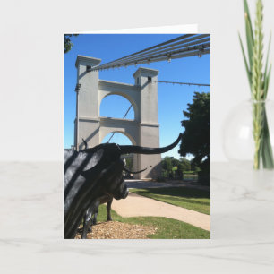 Carte Poster de Suspension Bridge, Waco, TX