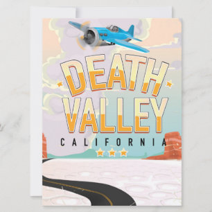 Carte poster de voyage vintage Death Valley USA