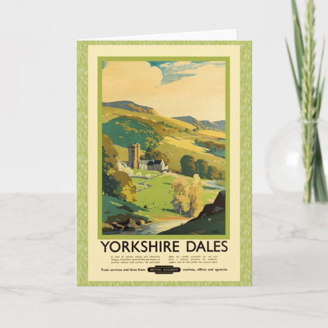 Carte Poster de voyage Yorkshire Dales (Devant)