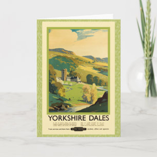Carte Poster de voyage Yorkshire Dales