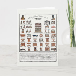 Carte Poster du mobilier vintage