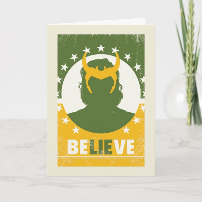 Carte Poster du Président Loki "Believe" (Devant)