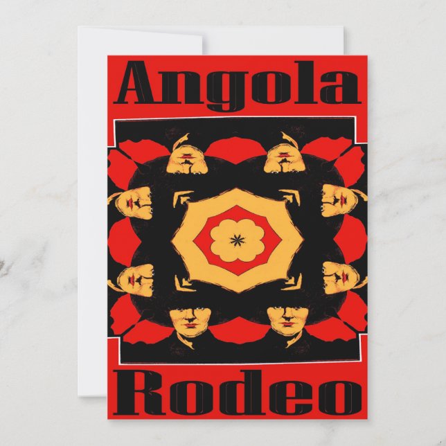 Carte Poster du rodéo angolais (Devant)