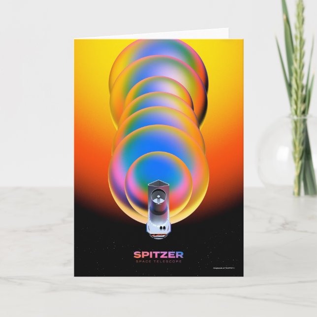 Carte Poster du télescope Spitzer. (Devant)