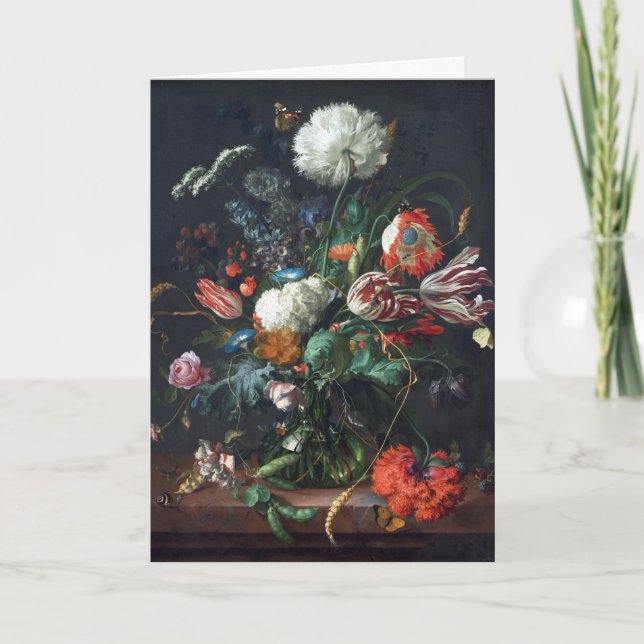 Carte Poster Jan Davidsz de Heem Vase de fleurs (Devant)