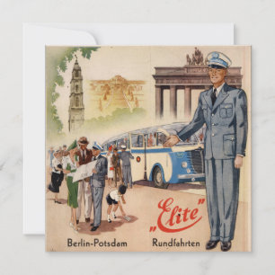 Carte Poster vintage Berlin-Potsdam