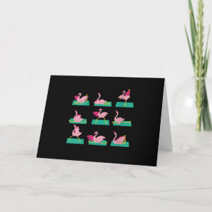 Carte Postures de yoga de flamingo Méditation Exercice d