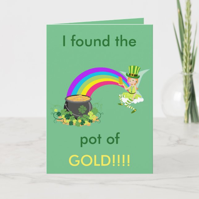 Carte Pot de St Patrick d'or (Devant)