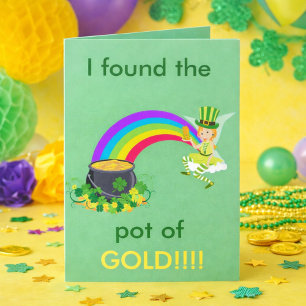 Carte Pot de St Patrick d'or