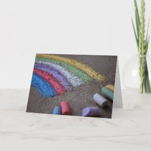Carte Pot d'or à la fin de l'art de craie d'arc-en-ciel