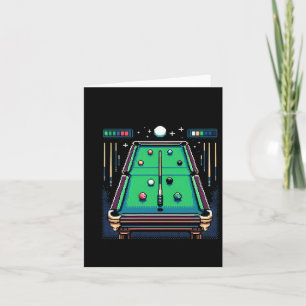 Carte Pot Pixelated 8 bits Billiards