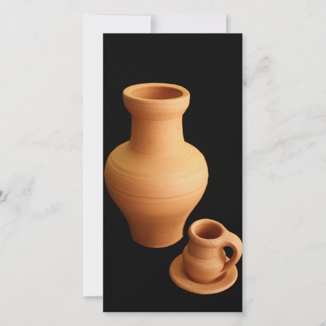 Carte Poterie sur arrière - plan noir (Devant)