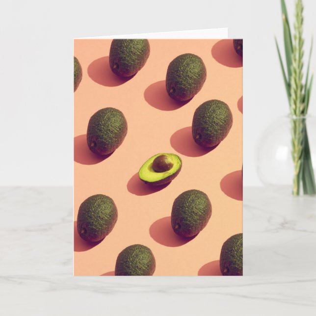 Carte Potrait de fruits Avocado (Devant)