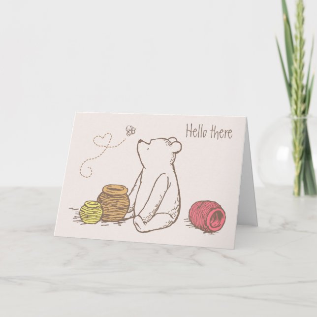 Carte Pots classiques d'ourson et de miel (Devant)