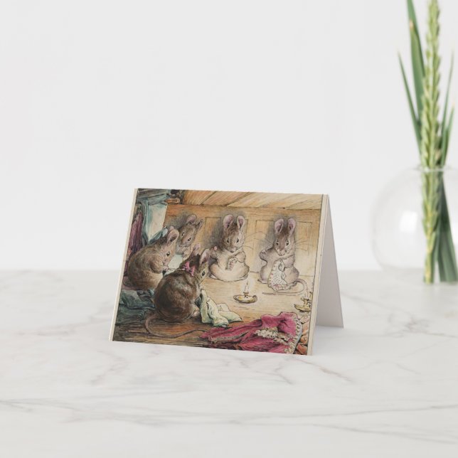 Carte Potter Beatrix pour souris sur mesure coudre (Devant)
