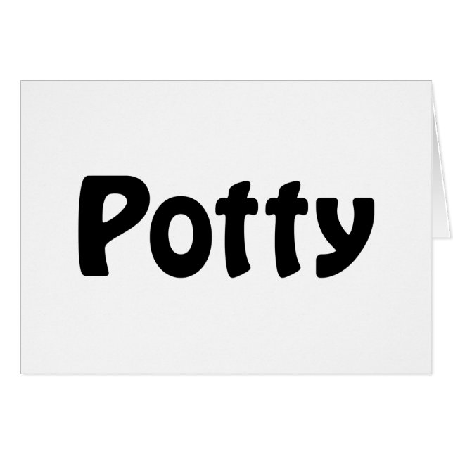 Carte Potty (Devant horizontal)
