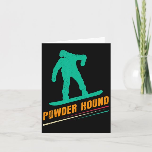 Carte Poudre de snowboard Hound Drôle Snowboard Enfants (Devant)