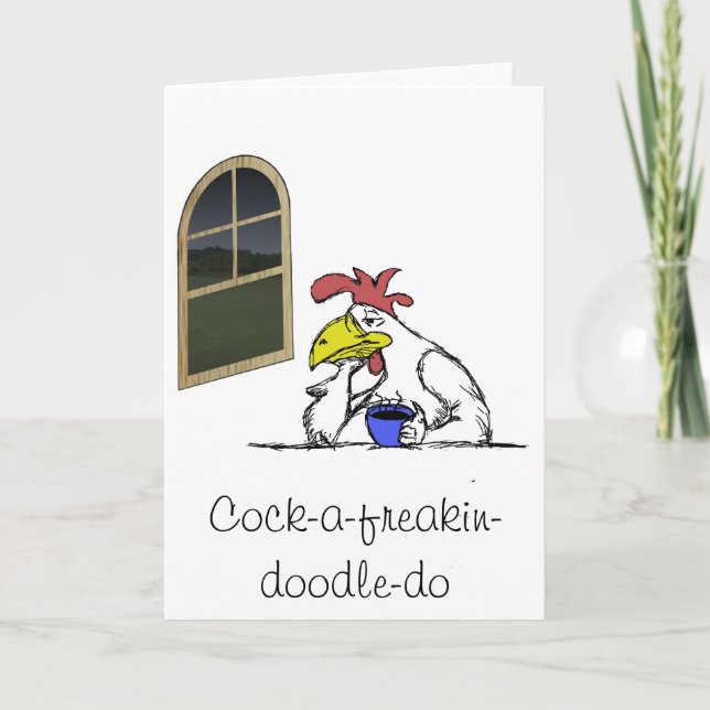 Carte poulet fatigué (Devant)