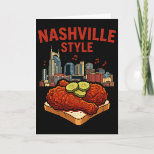Carte Poulet frit épicé de style Nashville et Music City