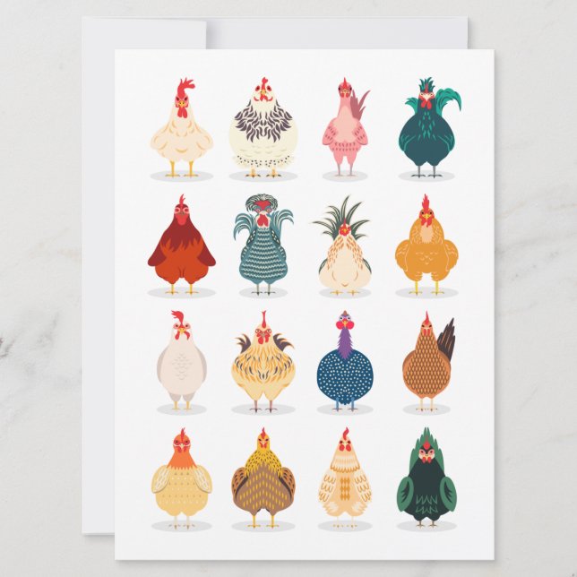 Carte Poulet mou (Devant)