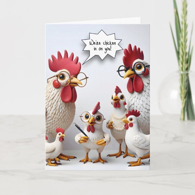 Carte Poulets De Bureau Pour Se Bien Bientôt (Devant)