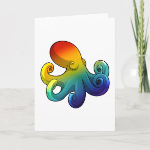 Carte Poulpe arc-en-ciel