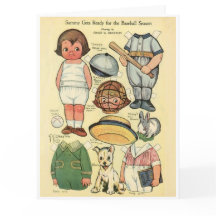 Poupée en papier de reproduction ⚾ Dolly Dingle