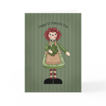 Poupée Raggedy du jour de St Patrick