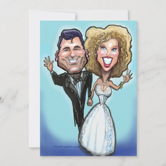 Carte Poupées de gâteau de mariage (Devant)