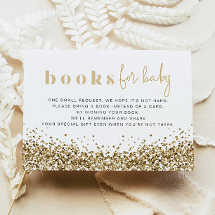 Carte pour bébé REGINA avec sequins en or jaune