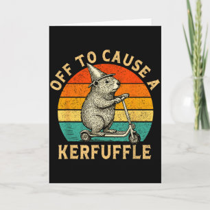 Carte Pour causer une pagaille marmotte ridicule scooter