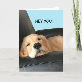 Carte pour chien de compagnie Golden Retriever « J