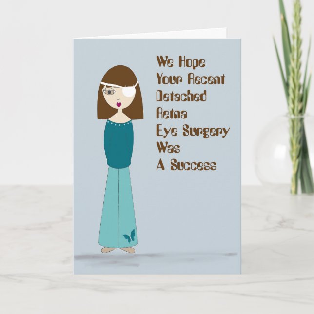Carte pour Chirurgie Retina Détachée Dame avec Pat (Devant)