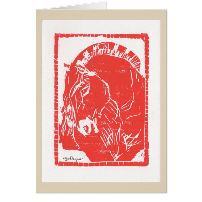 Carte pour des amants de cheval de fjord (Devant)