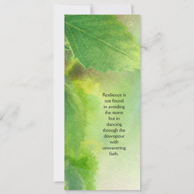 Carte pour encouragement et inspiration. (Devant)