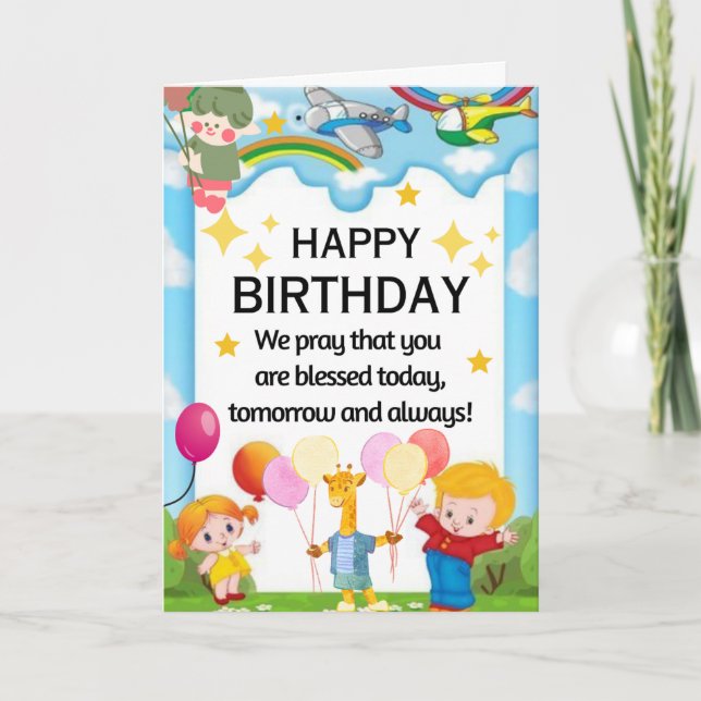 CARTE POUR ENFANTS (Devant)