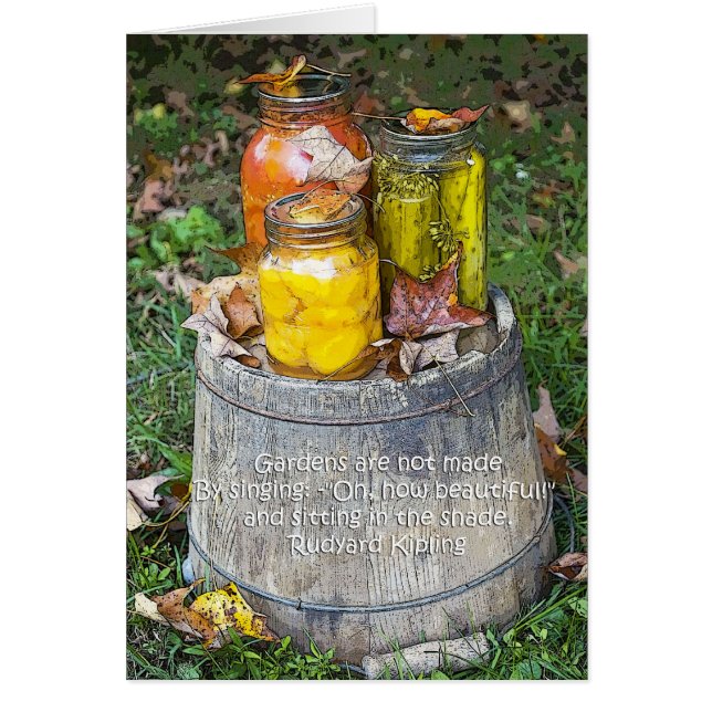 Carte pour jardiniers de légumes (Devant)