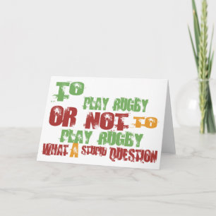 Carte Pour jouer au rugby