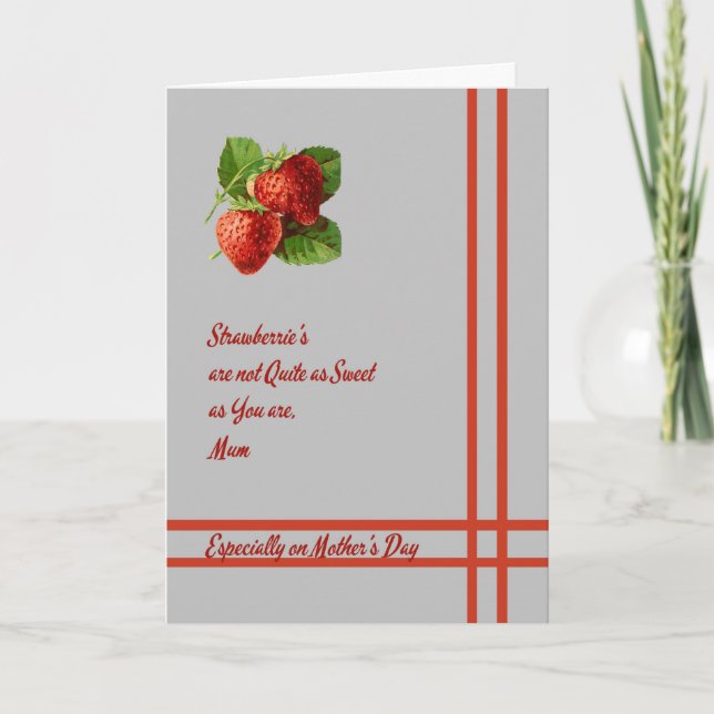 Carte pour la fête des mères, pour maman aux frais (Devant)
