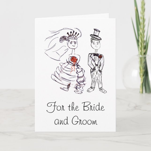 Carte Pour la mariée et la mariée (Devant)