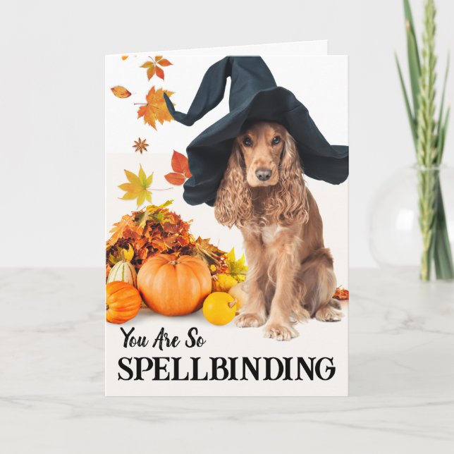 Carte Pour la petite amie orthodoxe Halloween Chien Casq (Devant)