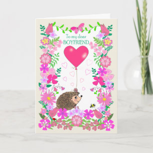 Carte Pour la Saint-Valentin de mon petit ami avec un hé