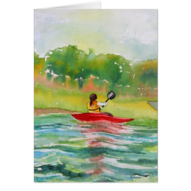 Carte pour l'amant de kayak (Devant)