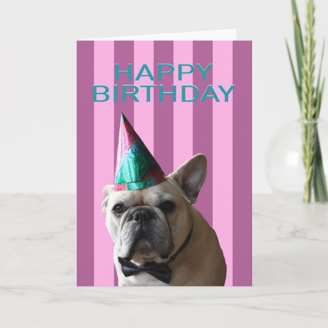 Carte Pour l'anniversaire de l'amoureux des chiens (Devant)