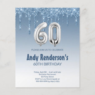 Carte pour le 60e anniversaire
