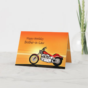 Carte Pour le beau-frère, anniversaire du coucher du sol