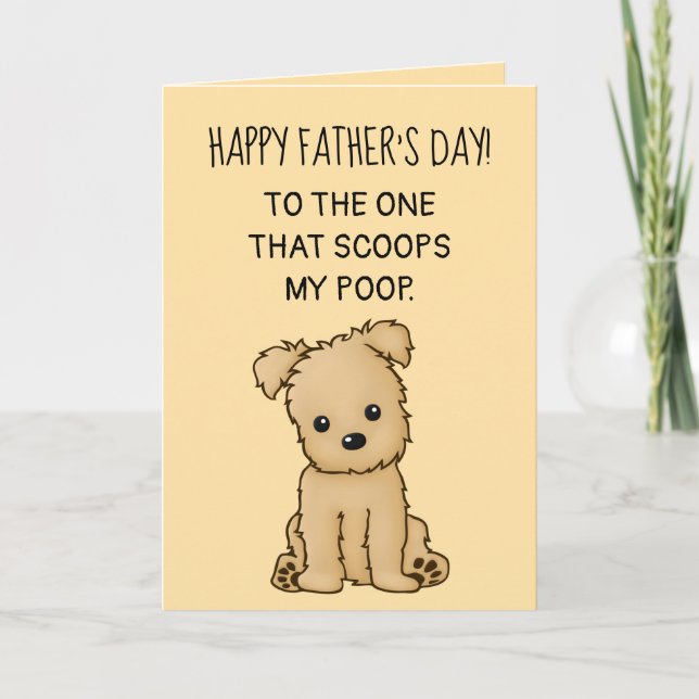 Carte Pour le meilleur papa de chien : vous êtes le MVP  (Devant)