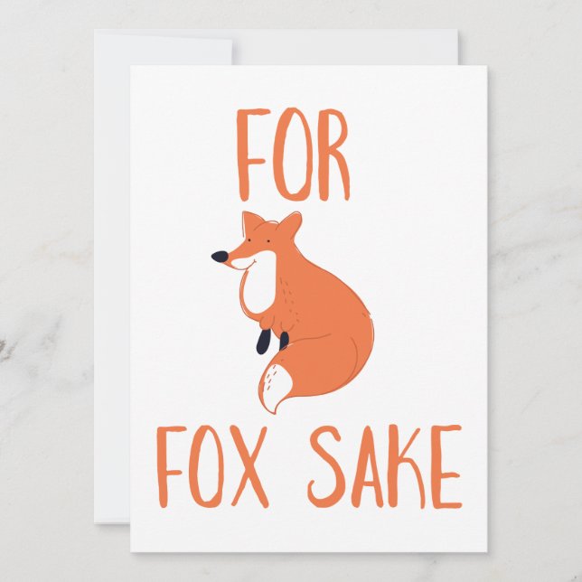 Carte Pour le renard (Devant)